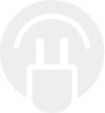 White and Grey Plug Icon